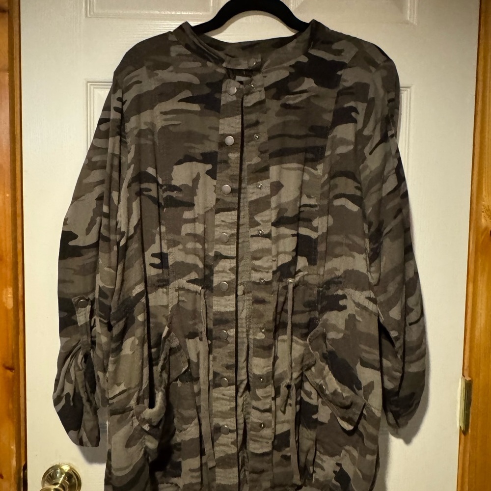 Torrid Camouflage Jacket - Green and Brown